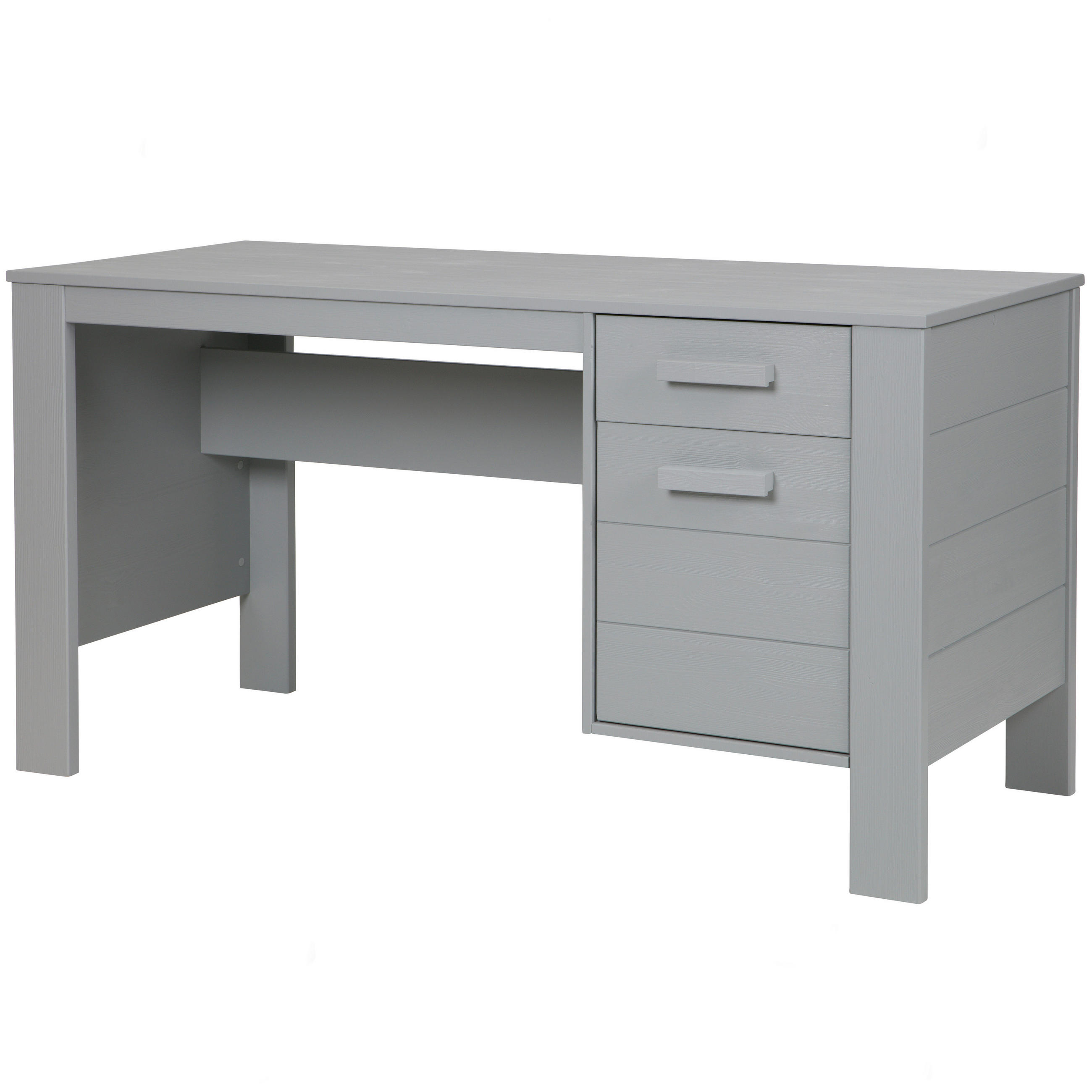 SCHREIBTISCH 141/59/74 cm  in Grau  - Grau, Design, Holz (141/59/74cm) - Livetastic