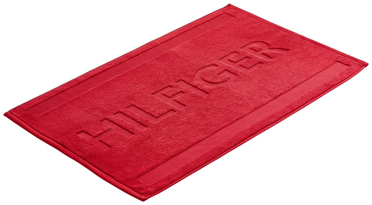 FÜRDŐSZOBASZŐNYEG  50/80 cm  piros   - piros, Basics, textil (50/80cm) - Tommy Hilfiger
