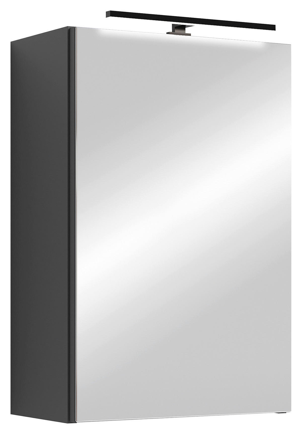 SPIEGELSCHRANK 40/60/20 cm  - Anthrazit, MODERN, Glas/Holzwerkstoff (40/60/20cm) - MID.YOU