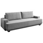 SCHLAFSOFA Mikrofaser Hellgrau  - Chromfarben/Hellgrau, KONVENTIONELL, Kunststoff/Textil (240/73/101cm) - Carryhome