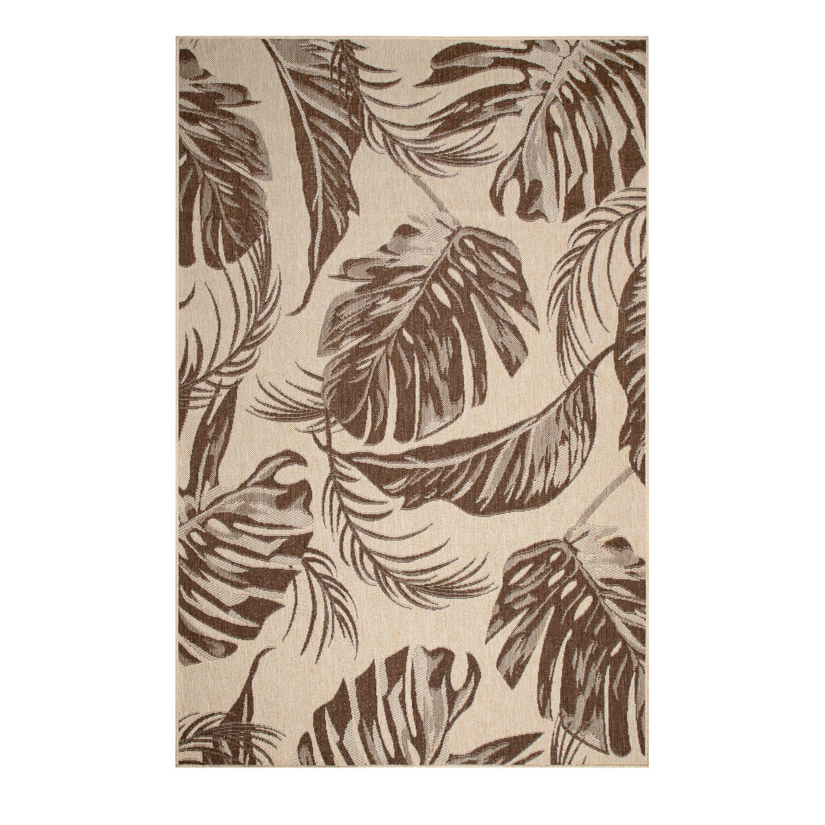 OUTDOORTEPPICH 200/290 cm Braun, Creme  - Creme/Braun, Design, Kunststoff (200/290cm) - Novel