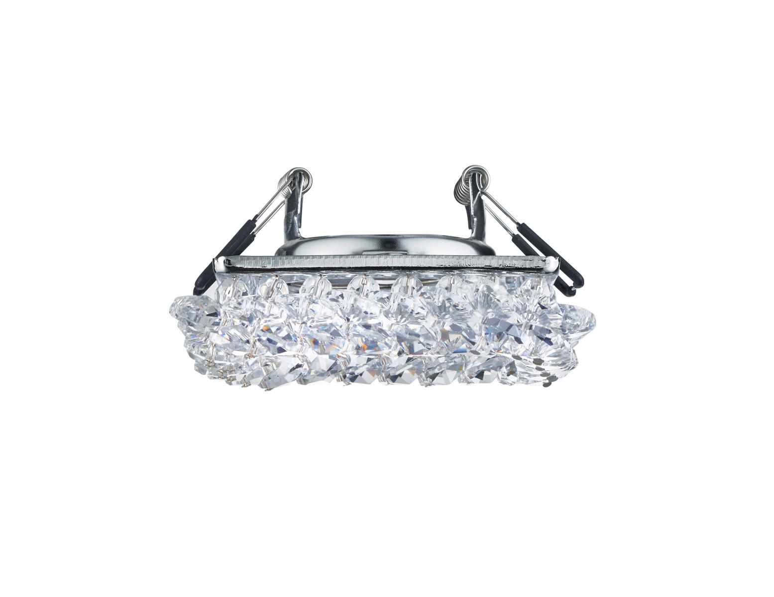 EINBAUSPOT 10,0/10,0/9,5 cm   - Chromfarben, KONVENTIONELL, Glas/Metall (10,0/10,0/9,5cm) - Trio Leuchten
