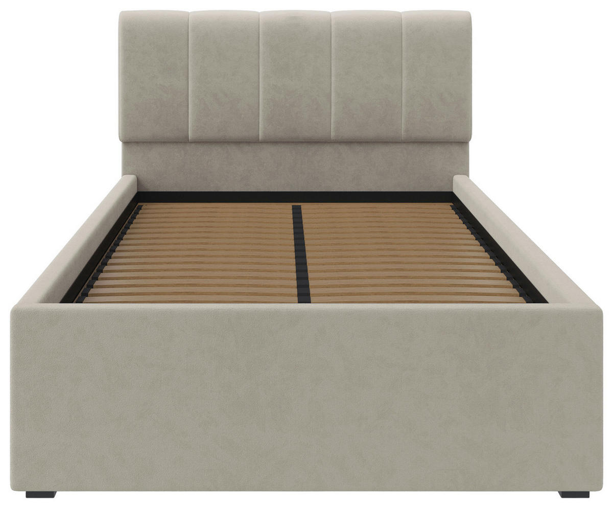 POLSTERBETT 120/200 cm  in Beige  - beige/noir, Design, textile/matière synthétique (120/200cm) - Stylife