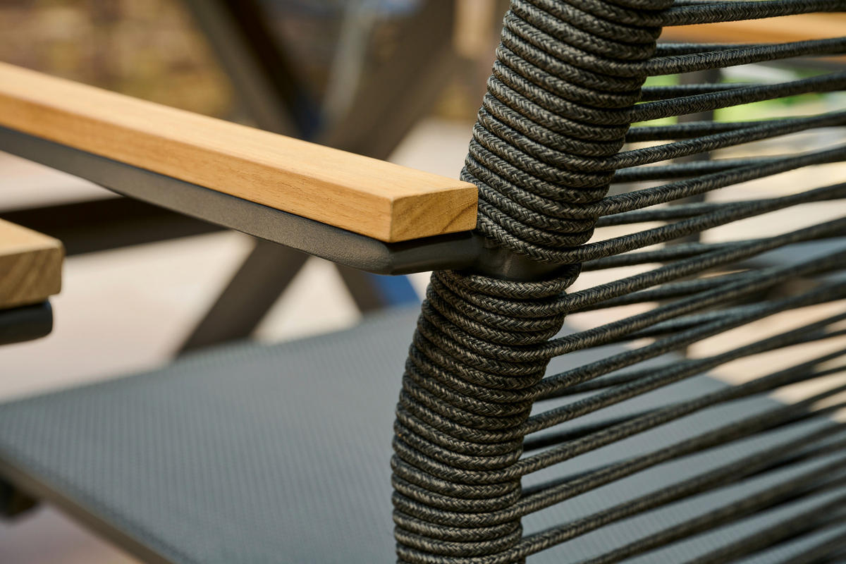 STAPELSESSEL in Holz, Metall, Kunststoff Grau  - Grau, Basics, Holz/Kunststoff (67,5/90/56cm) - Siena Garden