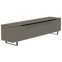 LOWBOARD Grau, Schwarz  210/51/45 cm  - Schwarz/Grau, Design, Glas/Holzwerkstoff (210/51/45cm) - Moderano