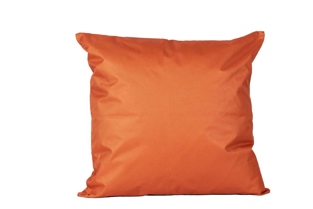 OUTDOOR-KISSEN  - Dunkelorange, Basics, Kunststoff (60/60cm)