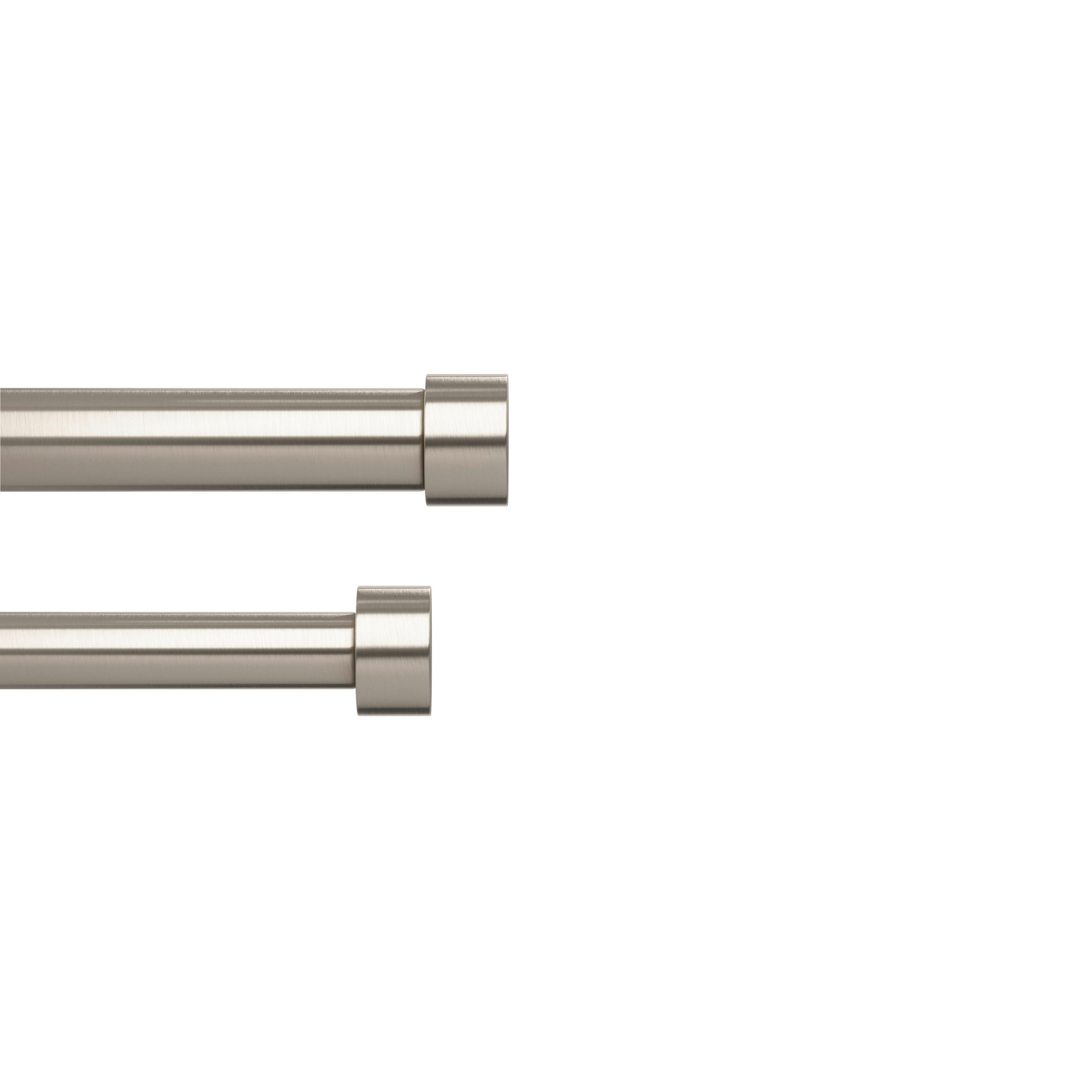 VORHANGSTANGE 305 cm - Nickelfarben, KONVENTIONELL, Kunststoff/Metall (305cm) - Umbra
