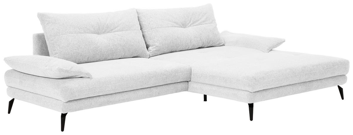 HÖRNSOFFA i flatväv naturfärgad  - svart/naturfärgad, Klassisk, metall/textil (294/176cm) - MID.YOU
