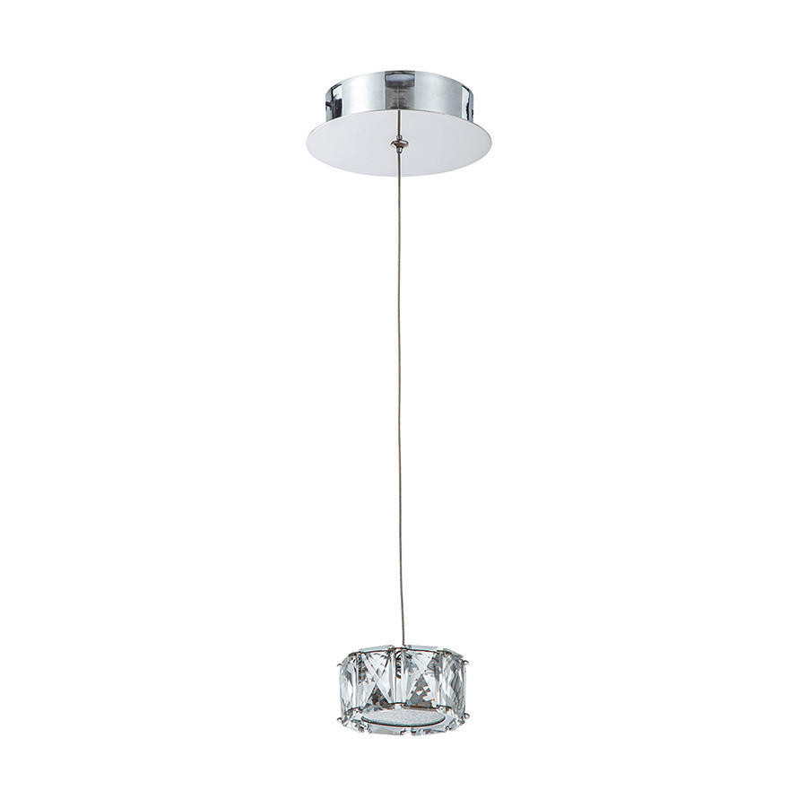LUSTRĂ  - străveziu/culoare crom, Basics, plastic/metal (10cm)