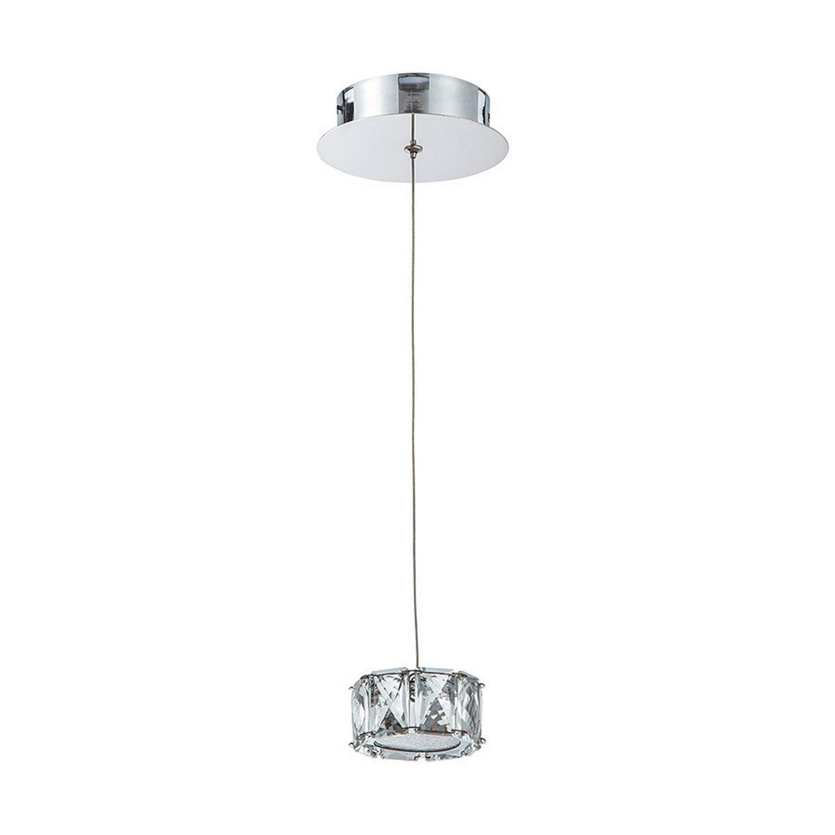 LUSTRĂ  - străveziu/culoare crom, Basics, plastic/metal (10cm)