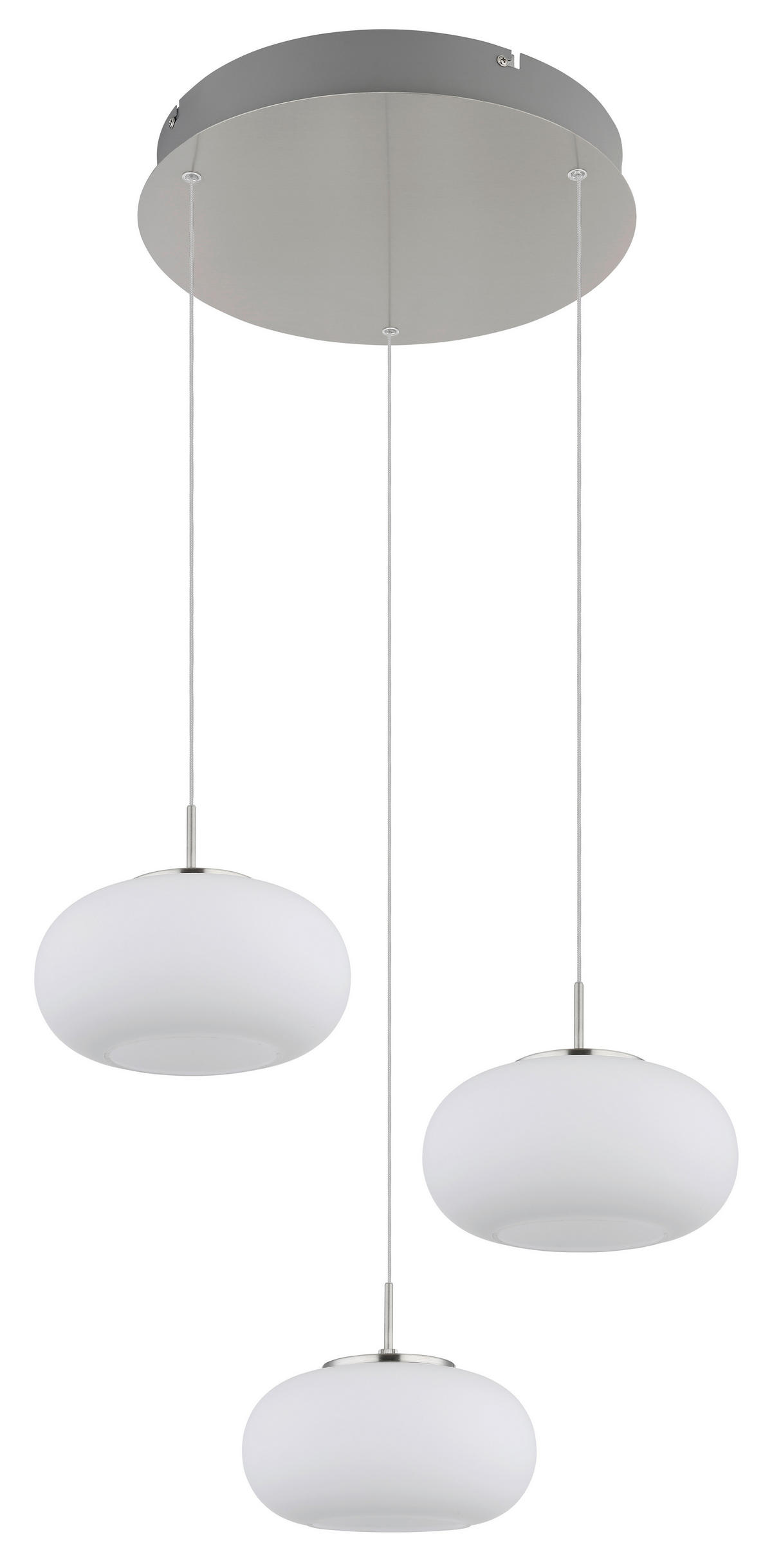 LED FÜGGŐLÁMPA 49/150 cm  - opál/áttetsző, Design, Üveg/fém (49/150cm) - Globo