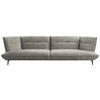 MEGASOFA in Flachgewebe Braun  - Schwarz/Braun, Design, Holzwerkstoff/Textil (339/92/99cm) - Moderano