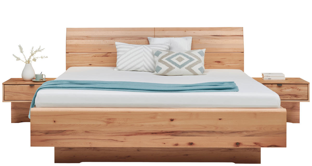 BETTANLAGE 180/200 cm  in Kernbuche  - Kernbuche, KONVENTIONELL, Holz/Holzwerkstoff (180/200cm) - Venda