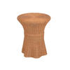 BEISTELLTISCH 44/44/51 cm Rattan massiv Honig rund  - Honig, Natur, Holz (44/44/51cm) - MID.YOU