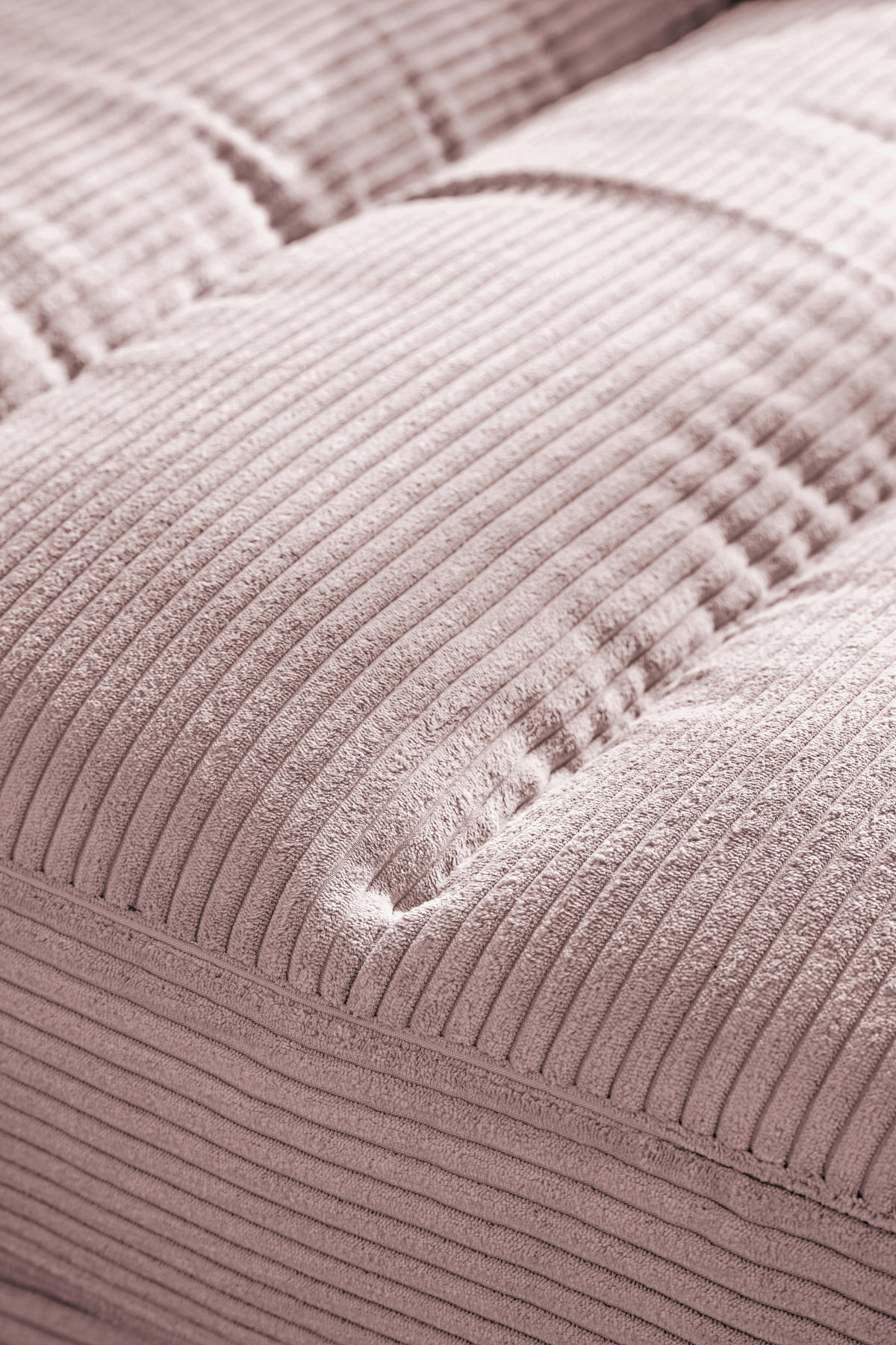 HOCKERBANK 90/83/125 cm Cord Rosa Metall  - Schwarz/Rosa, Design, Textil/Metall (90/83/125cm) - Dieter Knoll