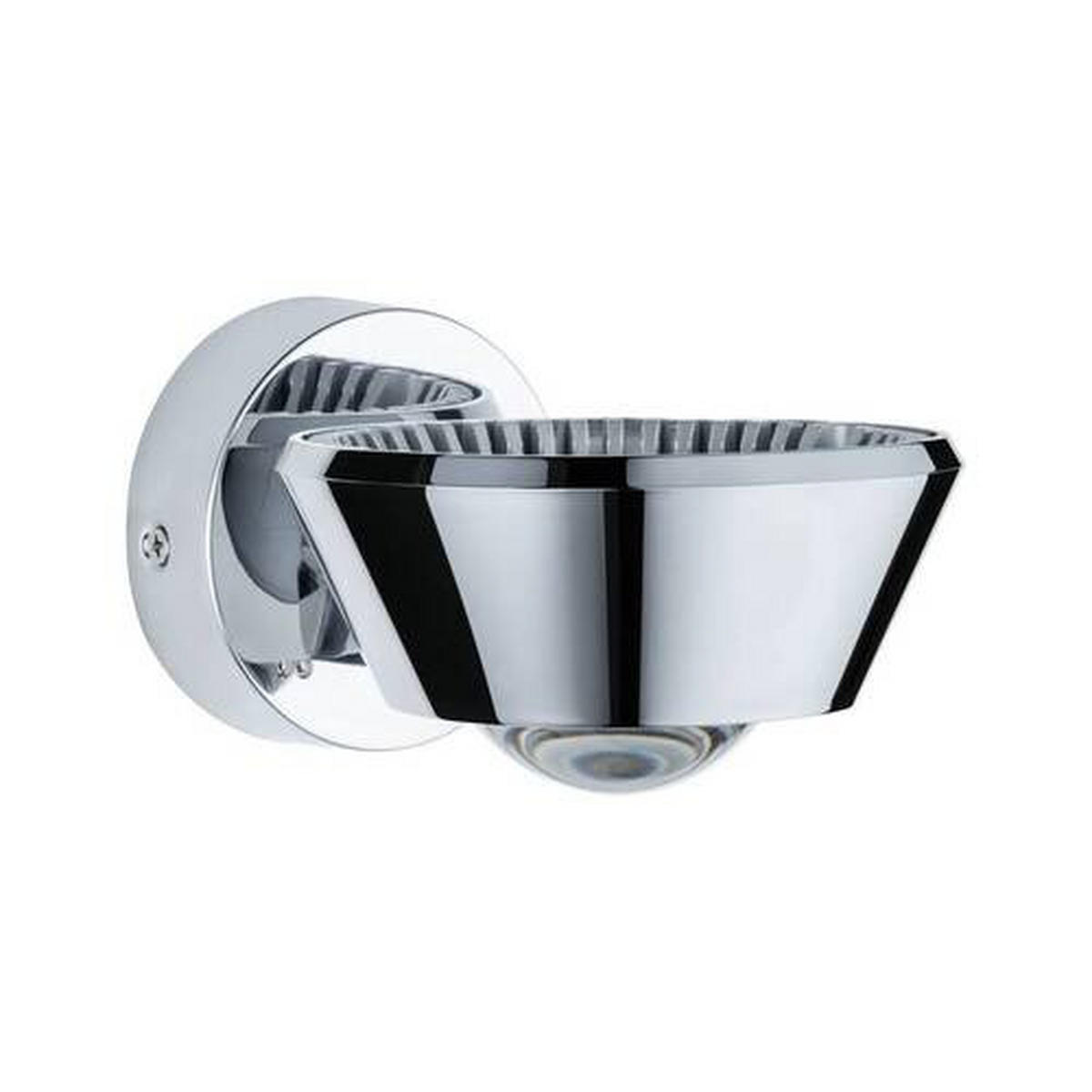 BADEZIMMER-WANDLEUCHTE   - Chromfarben, Basics, Kunststoff (8cm) - Paulmann