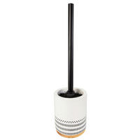 WC SADA - ŠTĚTKA A DRŽÁK - béžová, Basics, kov/plast (9,3/37,5cm) - Kleine Wolke