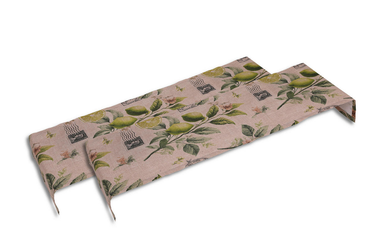 TISCHLÄUFER 40/140 cm  - Sandfarben/Gelb, Basics, Textil (40/140cm)