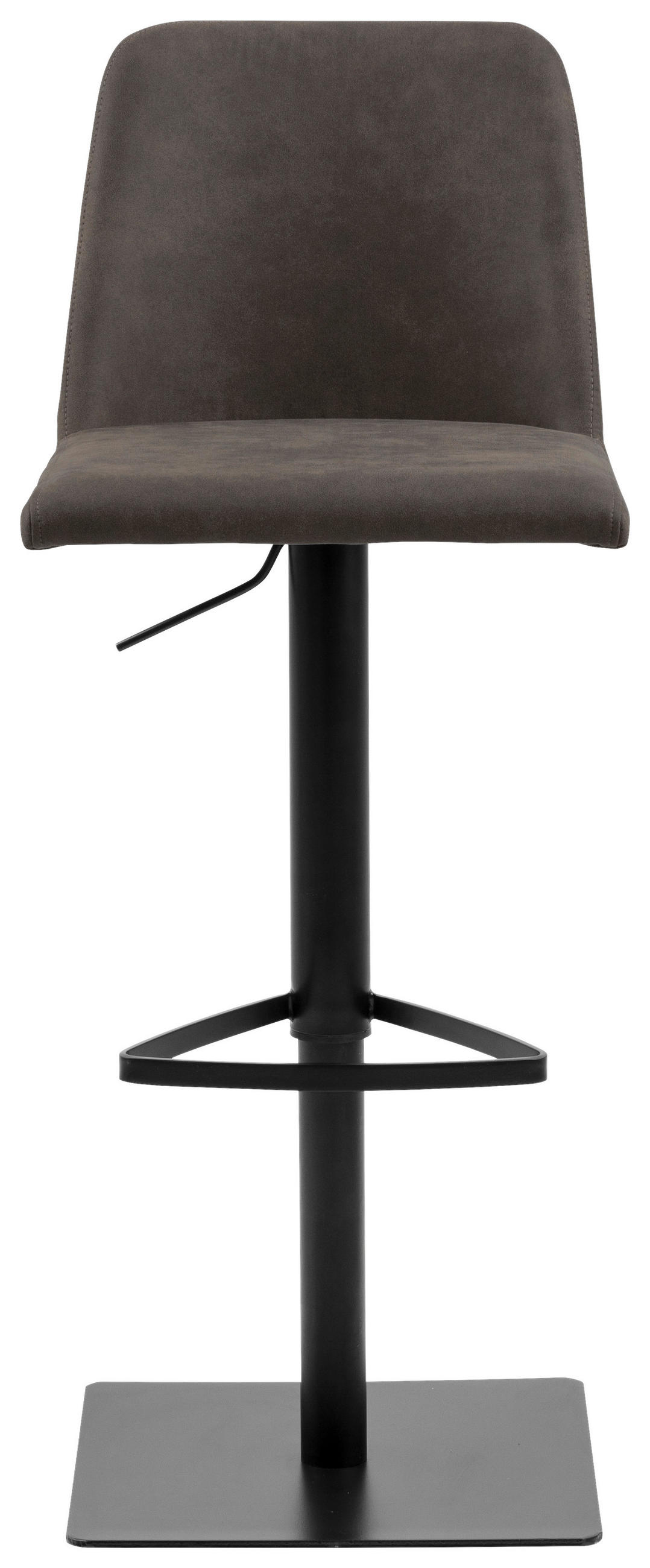 BARHOCKER in Textil Anthrazit  - Anthrazit/Schwarz, KONVENTIONELL, Textil/Metall (51/52-75,5/48,5cm) - Livetastic