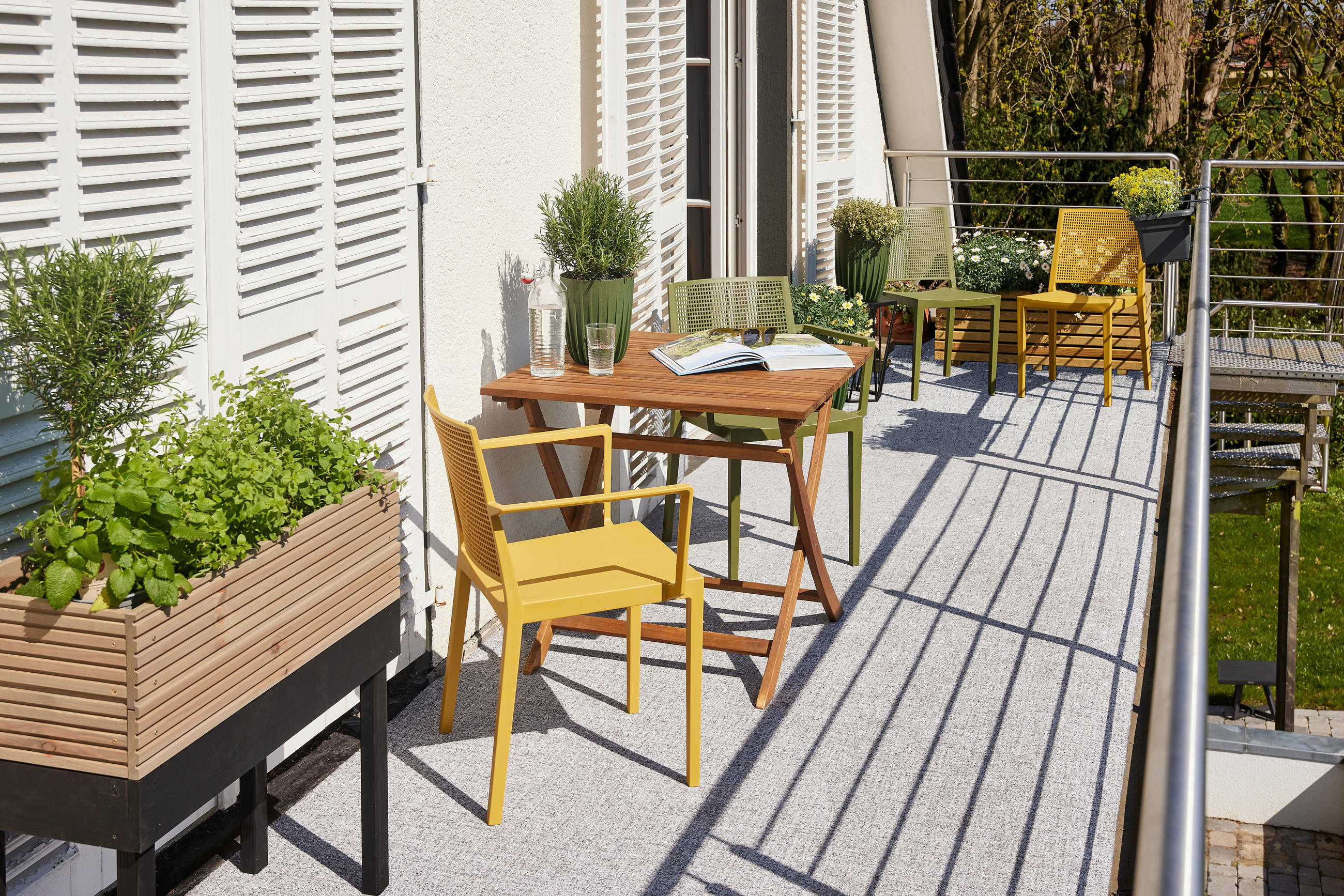STAPELSTUHL Grün  - Grün, Basics, Kunststoff (46/80/56cm) - Siena Garden