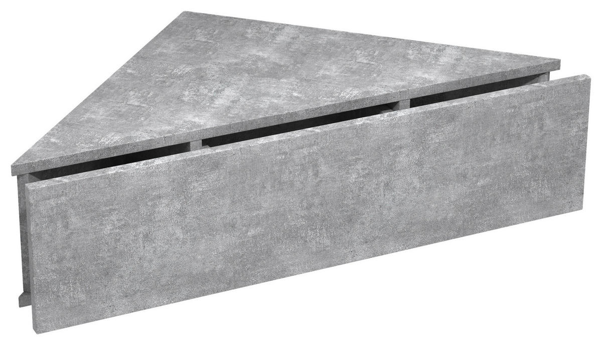 NACHTKÄSTCHEN 60/15/42,4 cm  in Grau  - Grau, Modern, Holzwerkstoff (60/15/42,4cm) - MID.YOU
