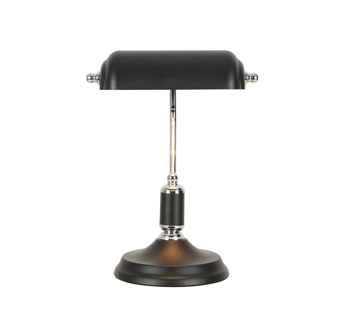 STOLNÍ LAMPA, E27, 26,5/18/37 cm - černá/barvy chromu, Konvenční, kov (26,5/18/37cm) - Novel