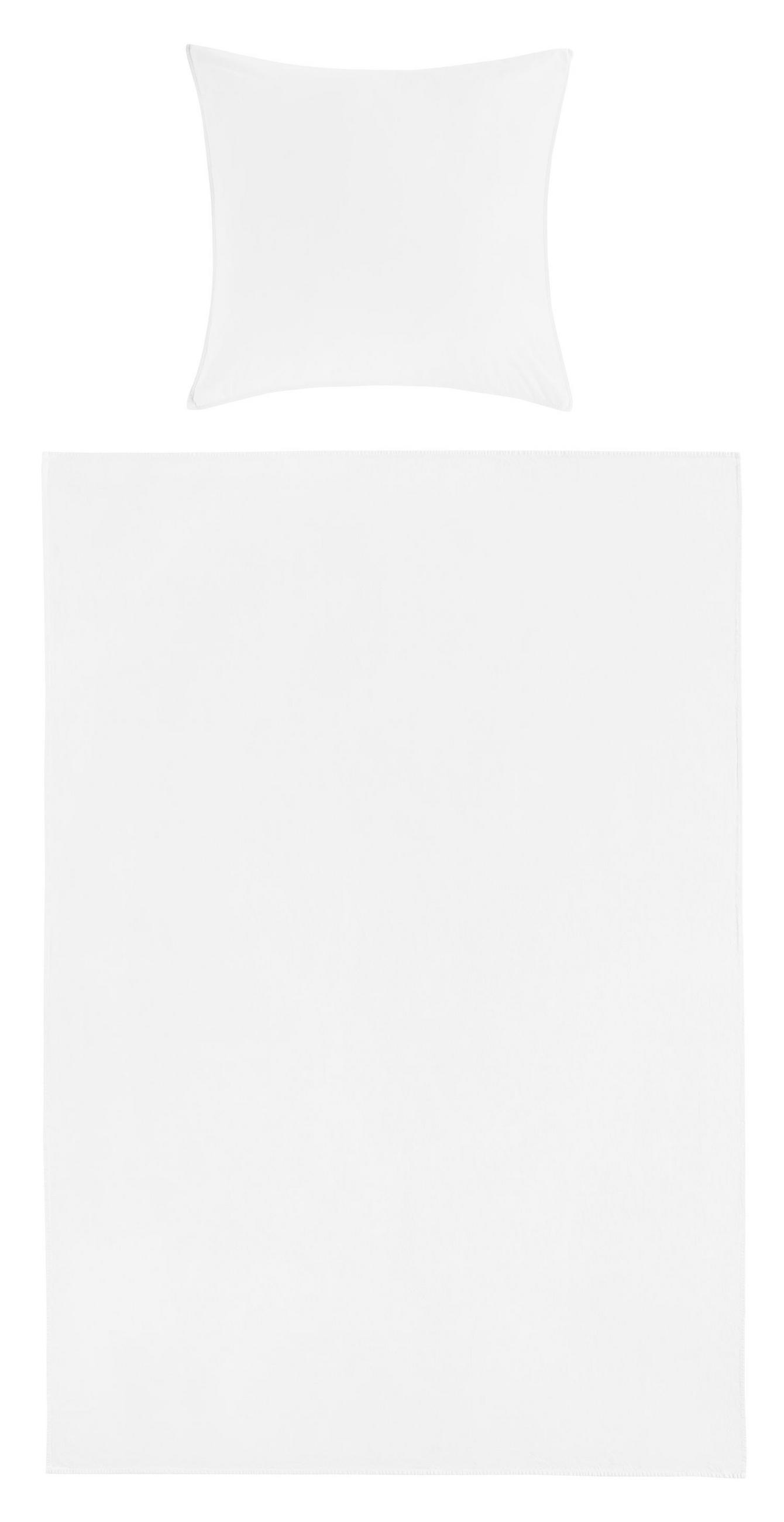 BETTWÄSCHE 150/220 cm  - Weiß, Basics, Textil (150/220cm)