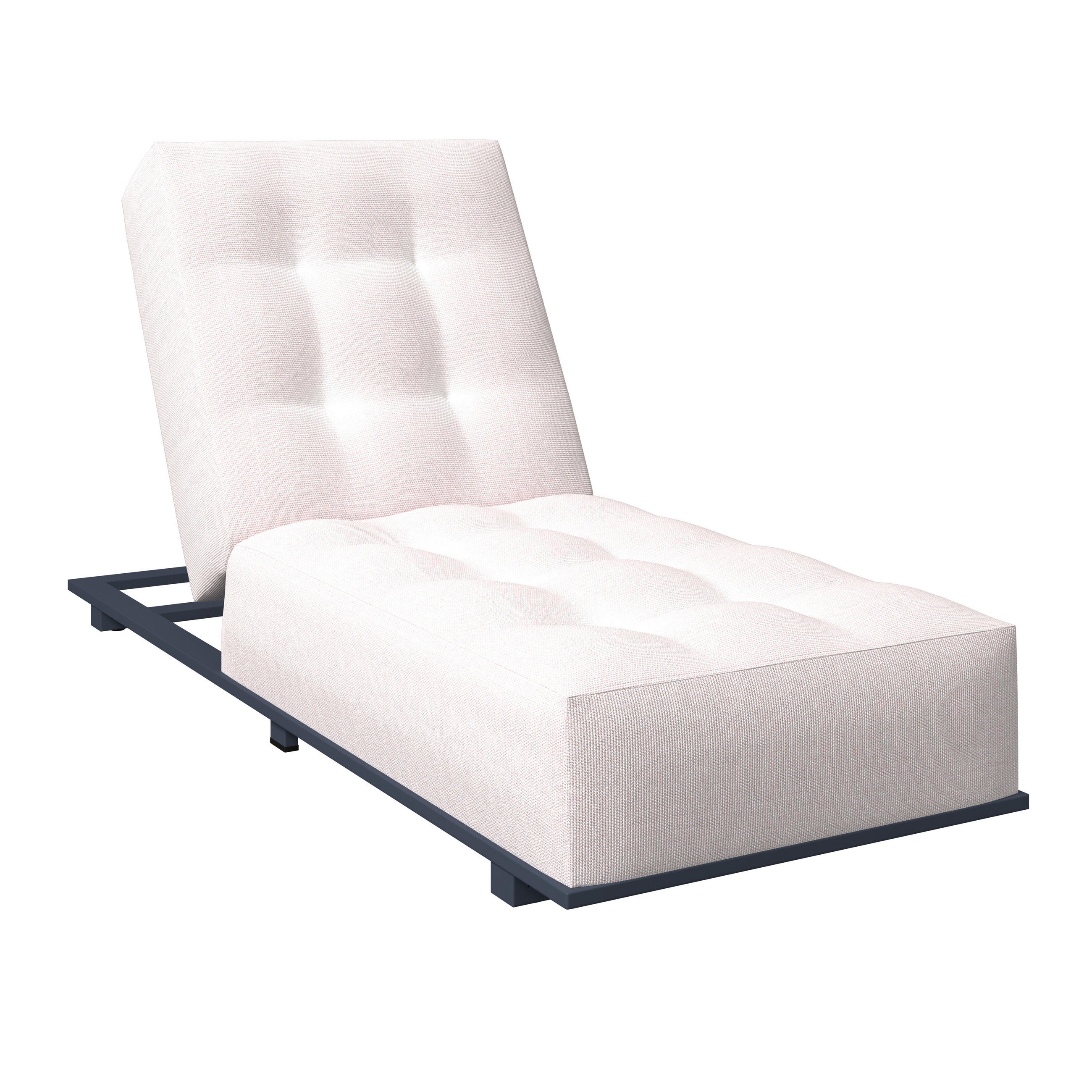 GARTENLIEGE 200/31/75 cm  - Anthrazit/Beige, MODERN, Metall (200/31/75cm) - Ambia Garden