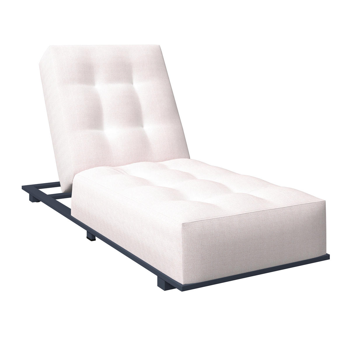 ZÁHRADNÉ LEŽADLO kov - biela/antracitová, Modern, kov (200/31/75cm) - Ambia Garden