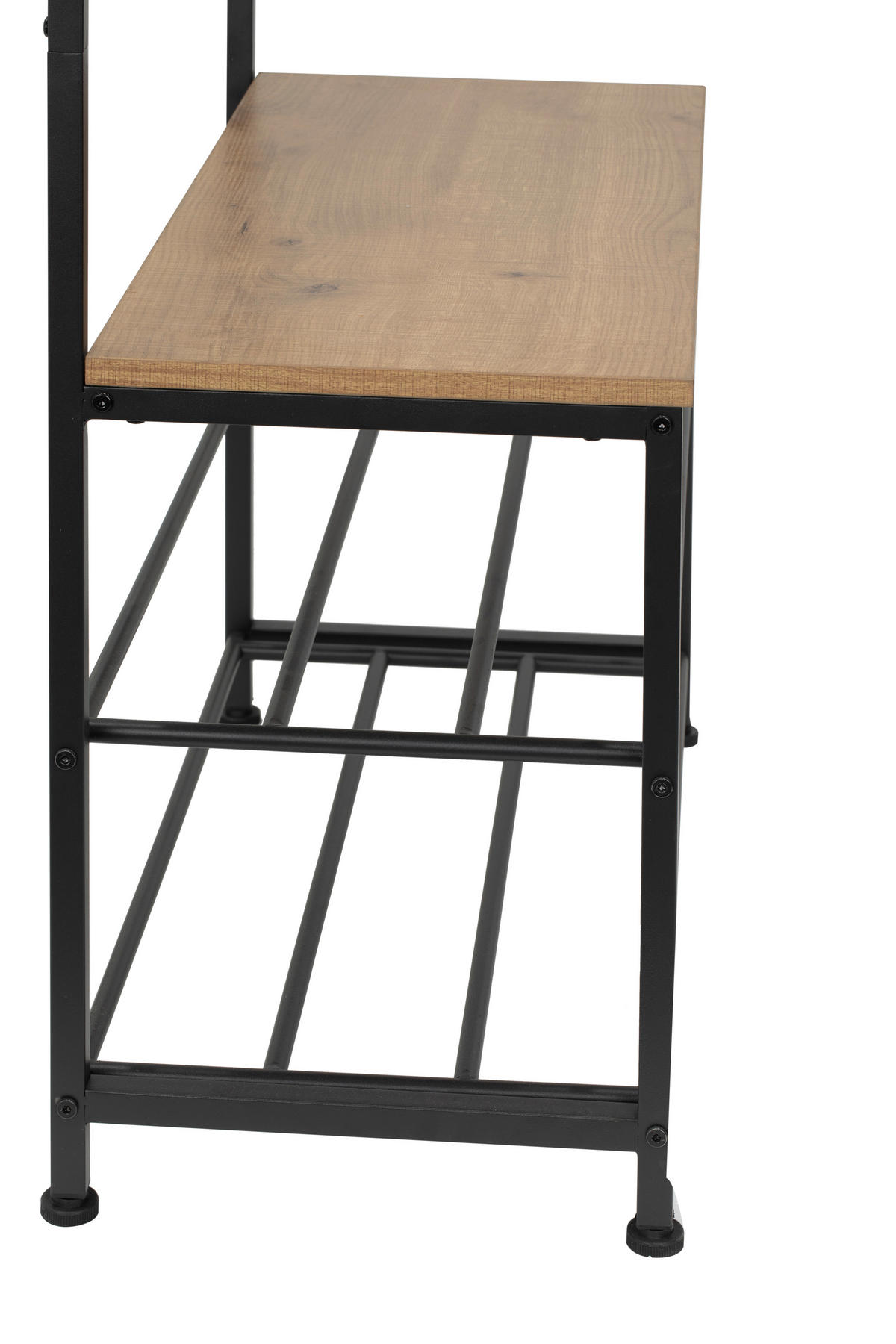 GARDEROBE  in 70/175/33 cm  - Schwarz/Naturfarben, MODERN, Holzwerkstoff/Metall (70/175/33cm) - PBJ