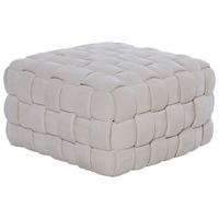 SITZWÜRFEL Samt  - Creme, MODERN, Textil (78/43/78cm)