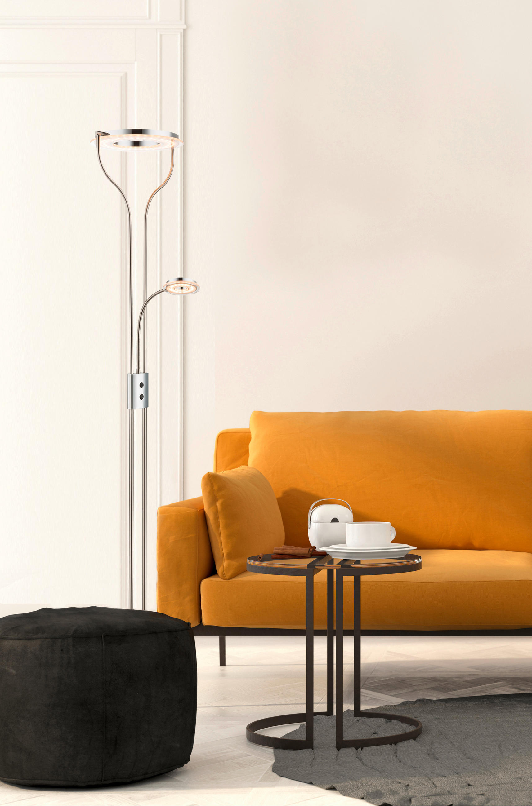 STOJEČA LED-SVETILKA  Sandi /1200 lm/3000 K// - Design (35/31/194cm) - Globo