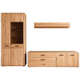 WOHNWAND  in Eichefarben  302/208/50 cm  - Eichefarben/Anthrazit, KONVENTIONELL, Glas/Holz (302/208/50cm) - Cantus
