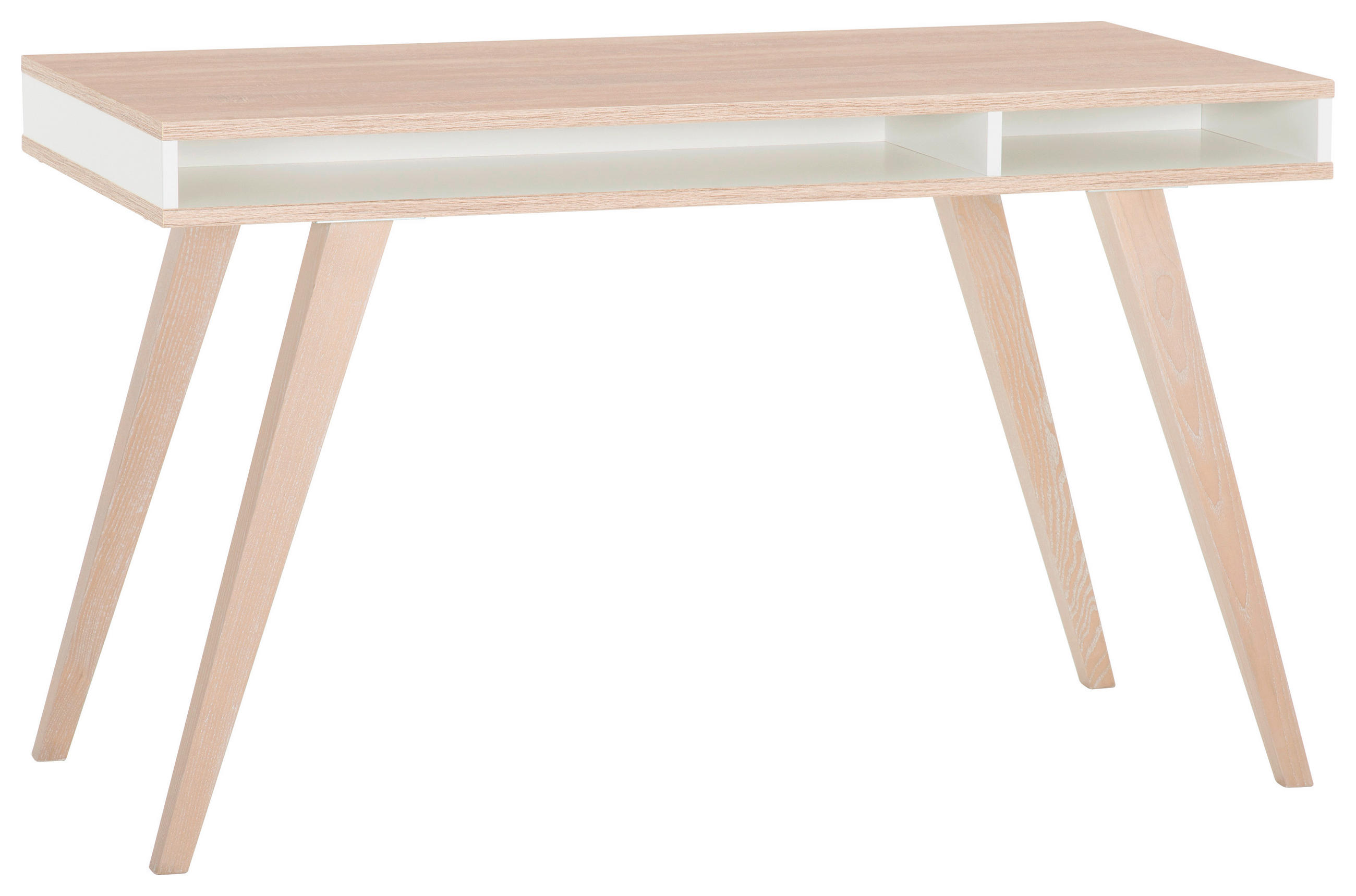 JUGENDSCHREIBTISCH 120/60/75 cm Weiß, Eichefarben  - Eichefarben/Weiß, Design, Holzwerkstoff (120/60/75cm) - Livetastic