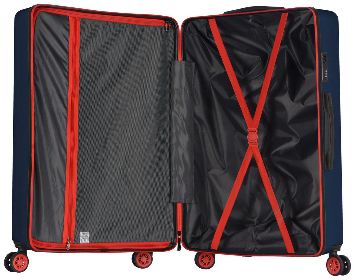 SET VALIZE DE CĂLĂTORIE - albastru, Design, plastic (53/76/30.5cm) - Schneiders