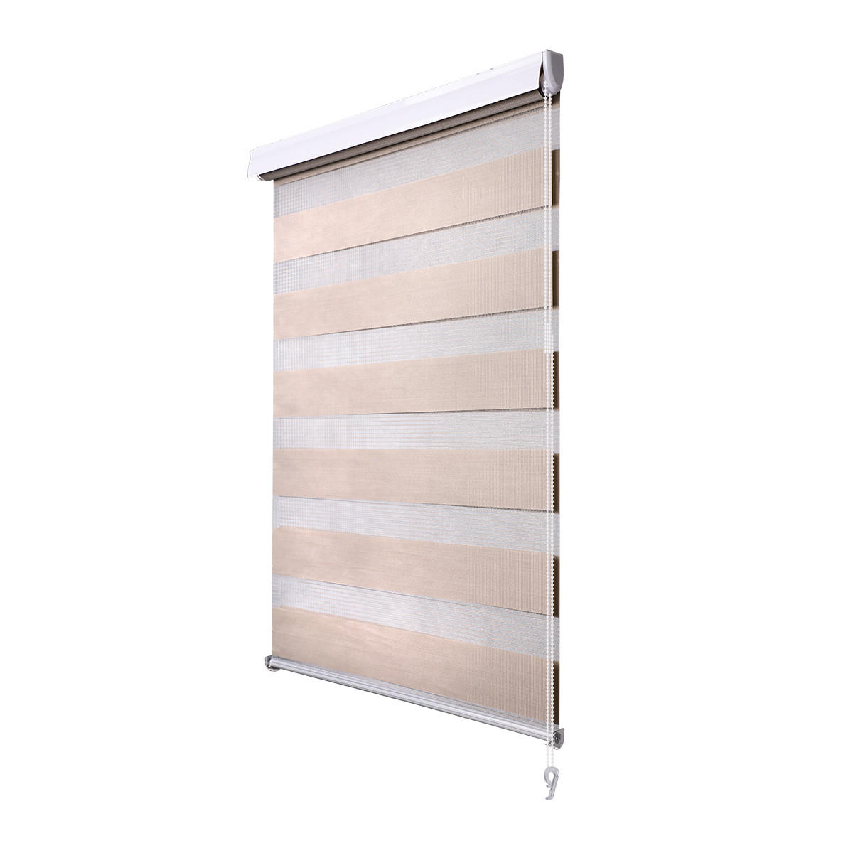 DVOSTRUKA ROLO ZAVJESA svijetlo smeđa tekstil - svijetlo smeđa, Basics, tekstil (120/160cm) - Boxxx
