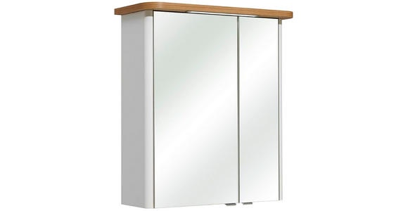 SPIEGELSCHRANK 65/72/20 cm  - Chromfarben/Weiß, KONVENTIONELL, Glas/Holzwerkstoff (65/72/20cm) - Xora