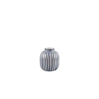 DEKOVASE  - Blau/Weiß, Basics, Keramik (19/20,7/19cm)