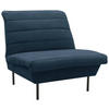 SESSEL in Flachgewebe Dunkelblau  - Schwarz/Dunkelblau, Design, Textil/Metall (92/92/103cm) - LOOKS by W.Joop