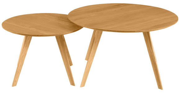 COUCHTISCHSET in Holz, Holzwerkstoff 80/60/80/60/45/40 cm  - Eichefarben, Design, Holz/Holzwerkstoff (80/60/80/60/45/40cm) - Carryhome