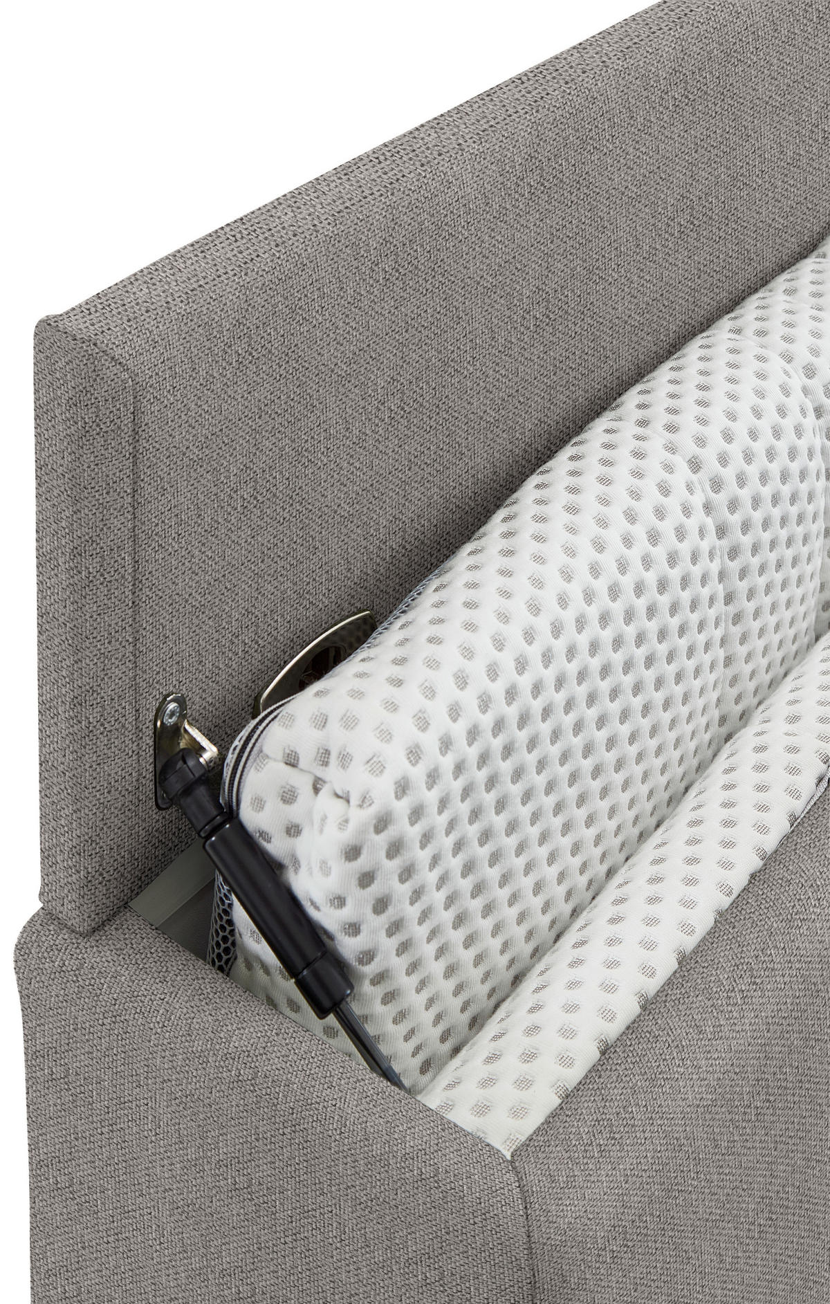 SCHLAFSOFA Flachgewebe Greige Stoffauswahl, Schlafen auf Sitzhöhe, Bettfunktion erhältlich, Armteil links, Armteil rechts, haustierfreundlicher Bezug  - Greige/Schwarz, Konventionell, Textil/Metall (232/77/116cm) - Dieter Knoll
