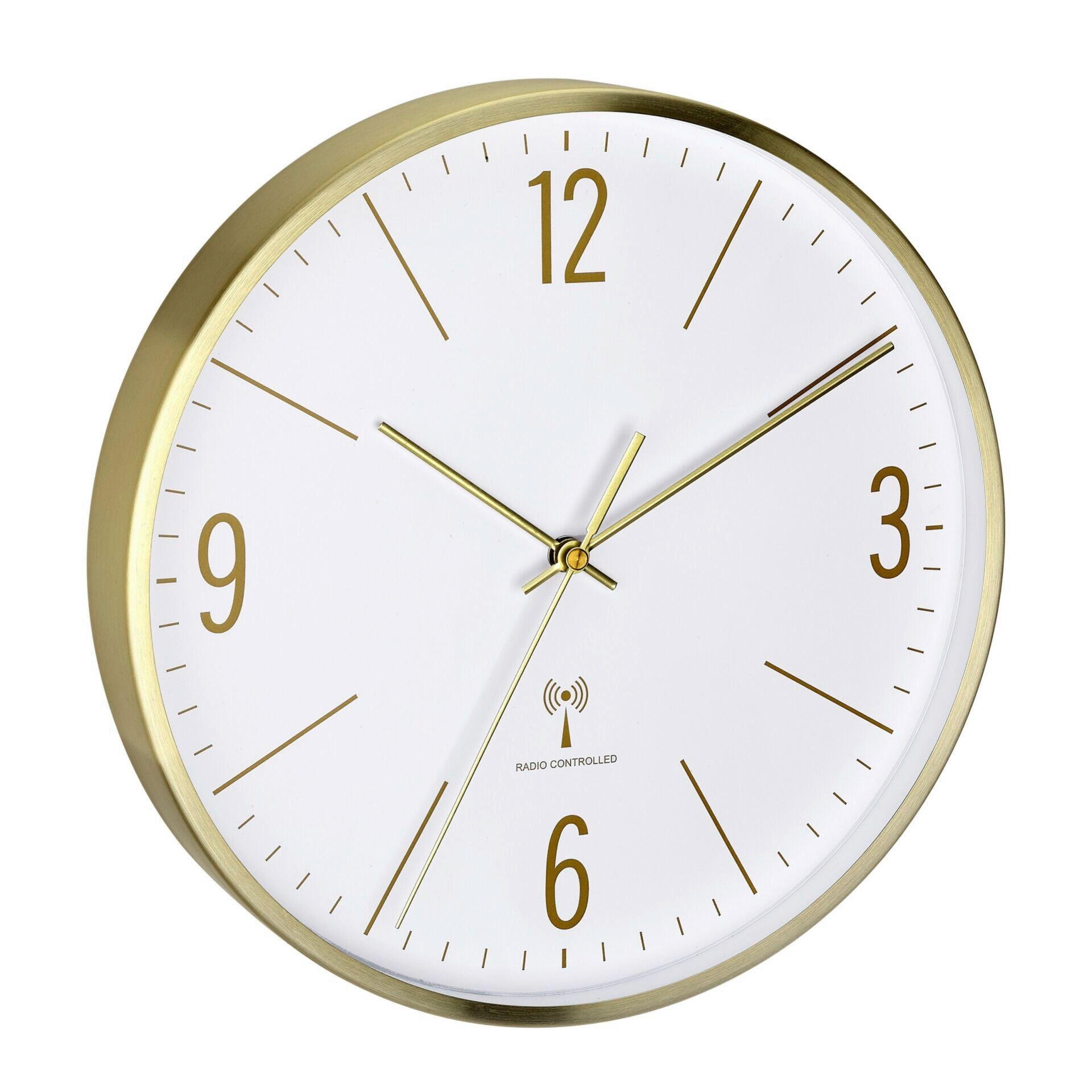 FUNKUHR 30/4,5/30 cm   - Goldfarben/Weiß, Basics, Kunststoff (30/4,5/30cm)