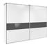 SCHWEBETÜRENSCHRANK 2-türig Alufarben, Schwarz, Weiß - Alufarben/Schwarz, Design, Glas/Holzwerkstoff (315/236/69cm) - Cantus SCHWEBETÜRENSCHRANK 2-türig Alufarben, Schwarz, Weiß - Alufarben/Schwarz, Design, Glas/Holzwerkstoff (315/236/69cm) - Cantus