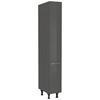 APOTHEKERSCHRANK 30/216,6/58 cm  in Schieferfarben  - Schieferfarben/Edelstahlfarben, MODERN, Holzwerkstoff/Metall (30/216,6/58cm) - Nobilia