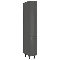 APOTHEKERSCHRANK 30/216,6/58 cm  in Schieferfarben  - Schieferfarben/Edelstahlfarben, MODERN, Holzwerkstoff/Metall (30/216,6/58cm) - Nobilia