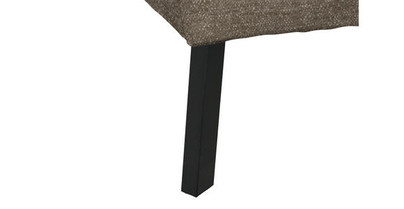 ECKSOFA in Chenille Hellbraun 280/205 cm - Hellbraun/Schwarz, Design, Textil/Metall (280/205cm) - Xora