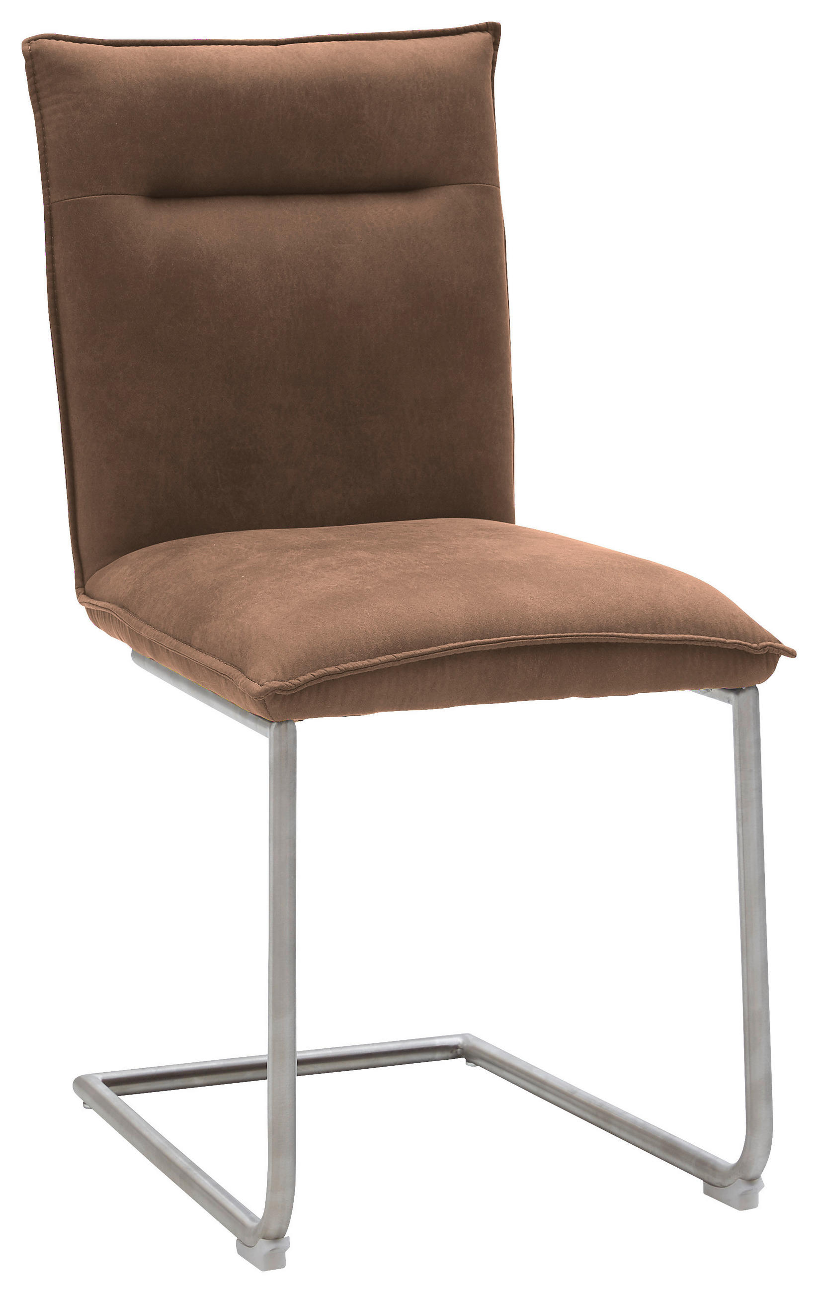 SCHWINGSTUHL  Stoffauswahl, Typenauswahl Mikrofaser  Schlammfarben, Edelstahlfarben  - Schlammfarben/Edelstahlfarben, Design, Textil/Metall (47/87/62cm) - Valnatura