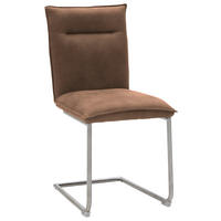 SCHWINGSTUHL  Stoffauswahl, Typenauswahl Mikrofaser  Schlammfarben, Edelstahlfarben  - Schlammfarben/Edelstahlfarben, Design, Textil/Metall (47/87/62cm) - Valnatura