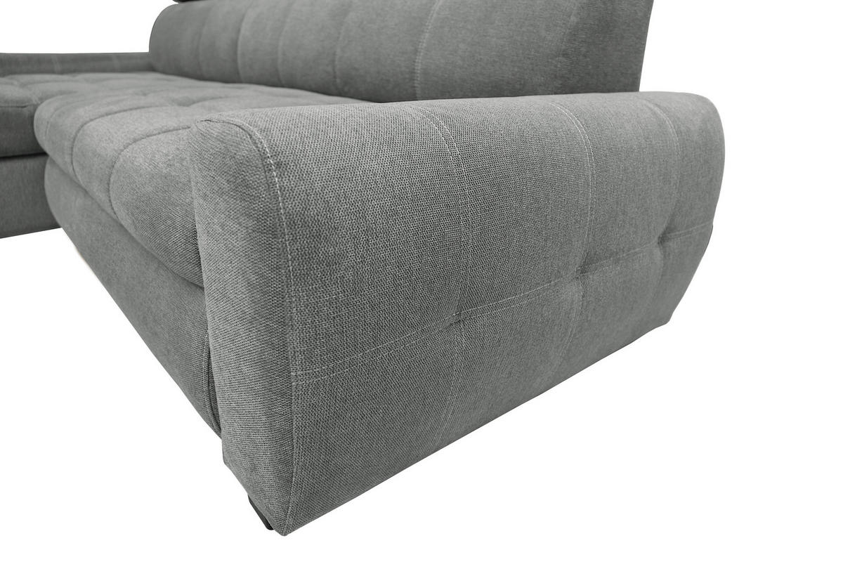 COLTAR EXTENSIBIL textil gri  - alb/negru, Design, plastic/textil (173/276cm) - Stylife