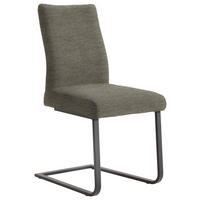 SCHWINGSTUHL  in Stahl Chenille  - Hellbraun/Schwarz, Design, Textil/Metall (47/93/58cm) - Dieter Knoll